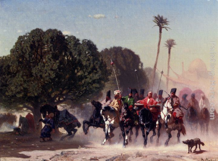 The Horse Guard painting - Alberto Pasini The Horse Guard art painting